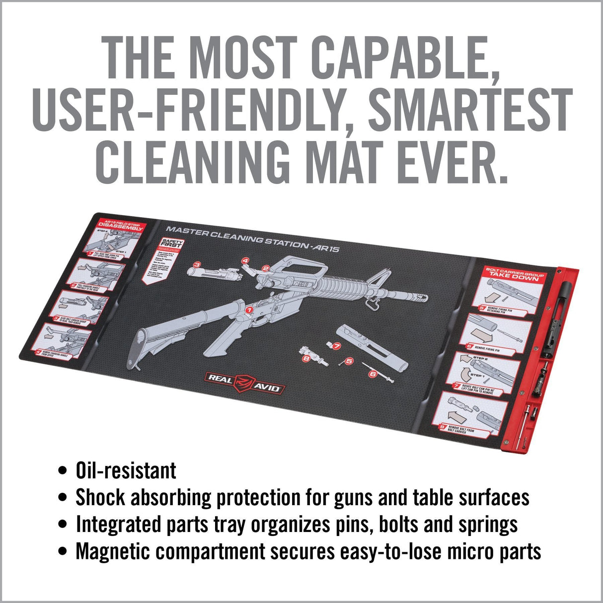 Real Avid - AR15 Smart Mat with Parts Keeper Tray