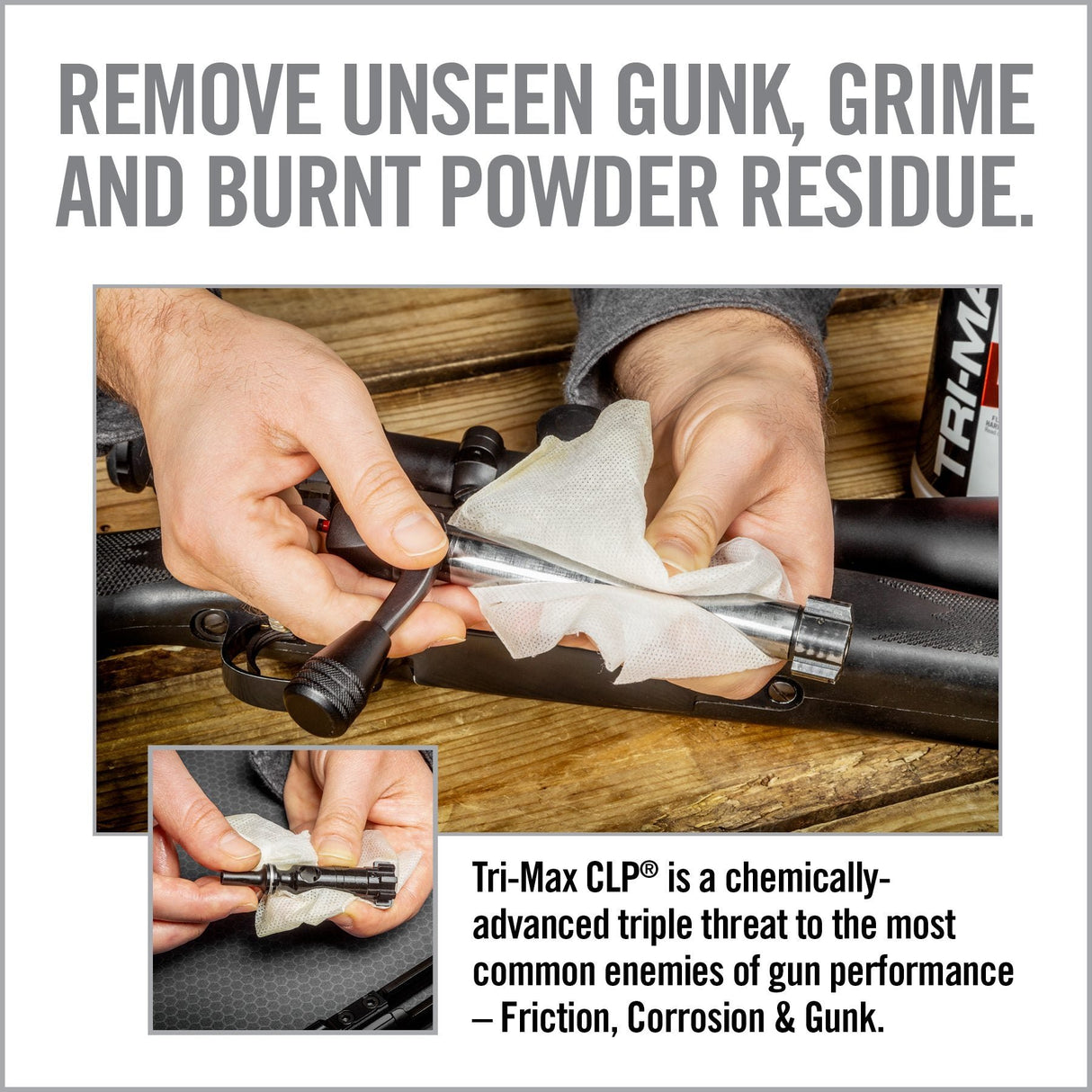 Real Avid - TRI-MAX CLP Gun Wipes, 60 Count