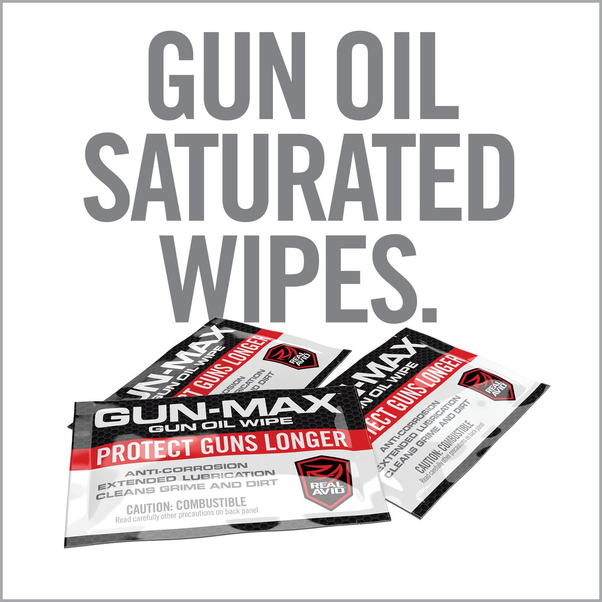Real Avid - Gun-Max Oil Wipes 25-Pack
