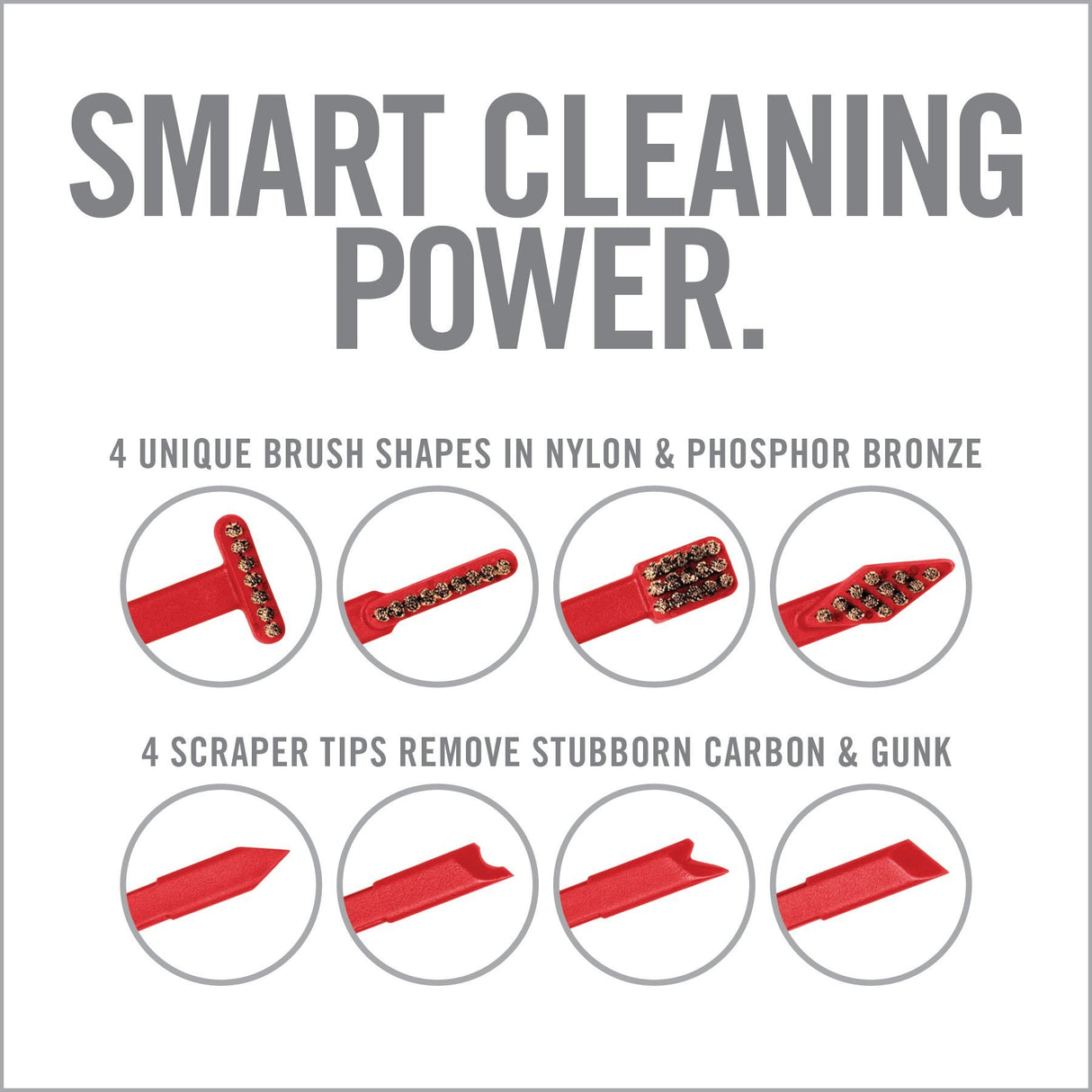 Real Avid - Smart Brushes Set with Integrated Scrapers