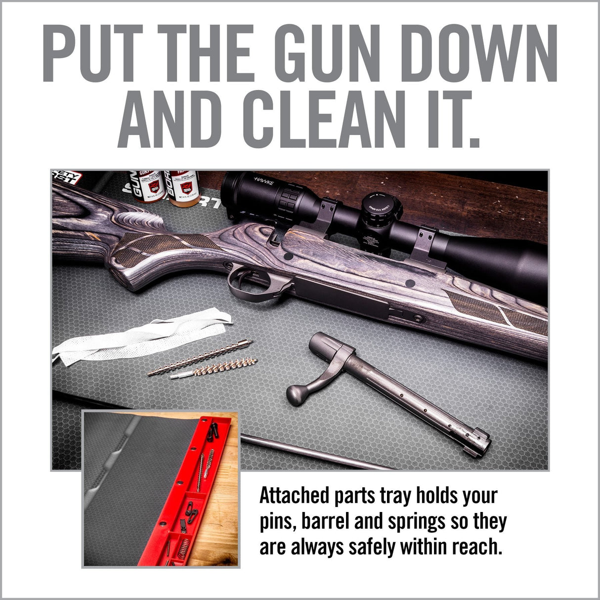 Real Avid - Long Gun Smart Mat with Parts Keeper Tray