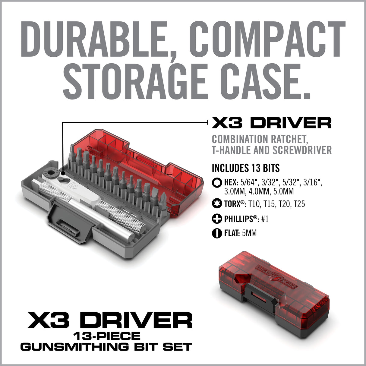 Real Avid - X3 Driver 13-Piece Gunsmithing Bit Set