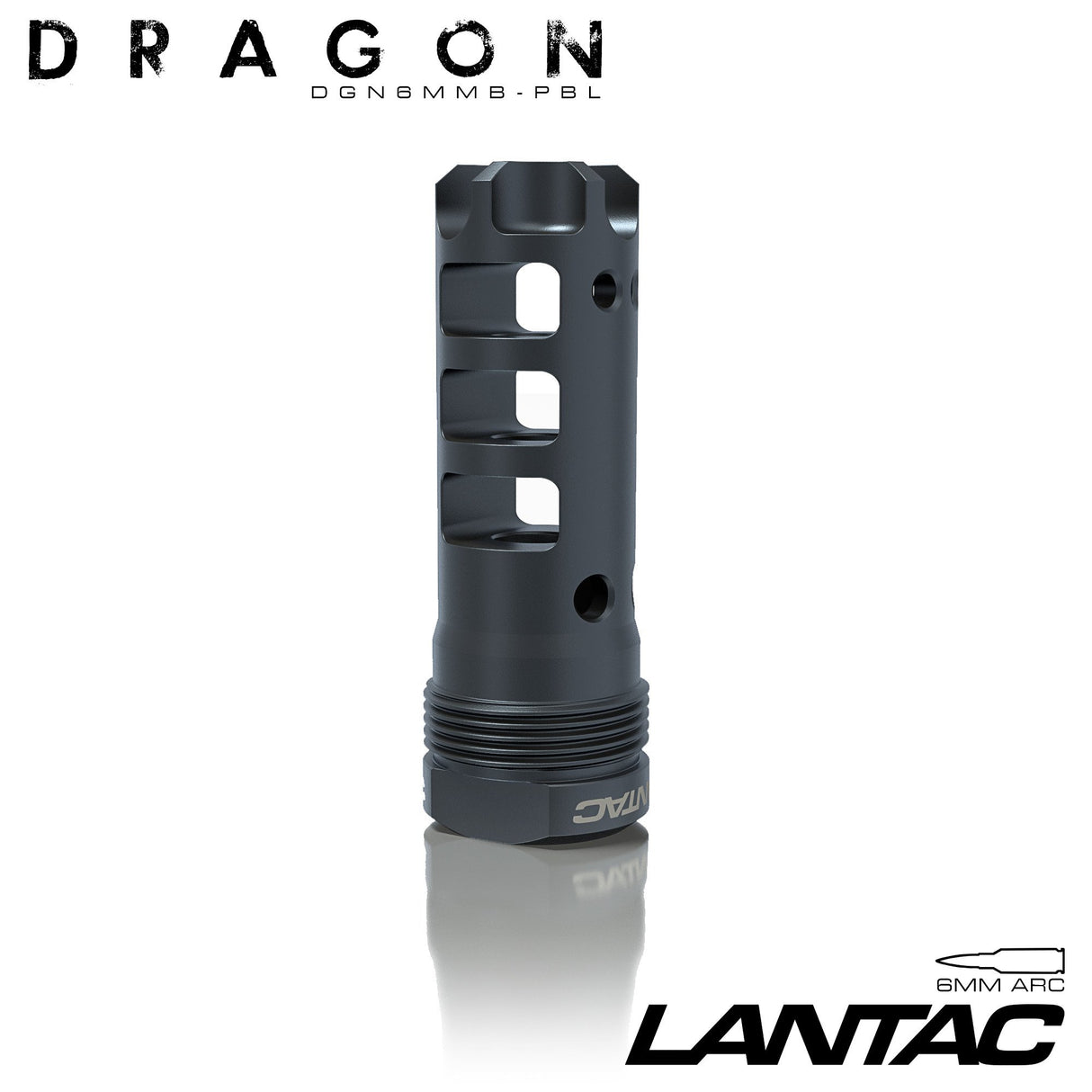 LanTac - Dragon Muzzle Brake 6MM ARC 5/8x24 - Black