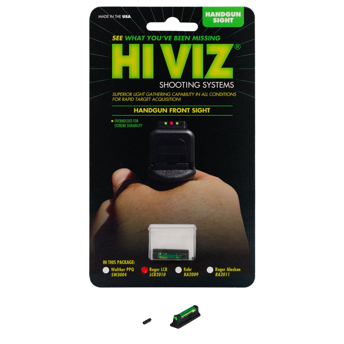 Hi-Viz - Green Front Sight for Ruger LCR