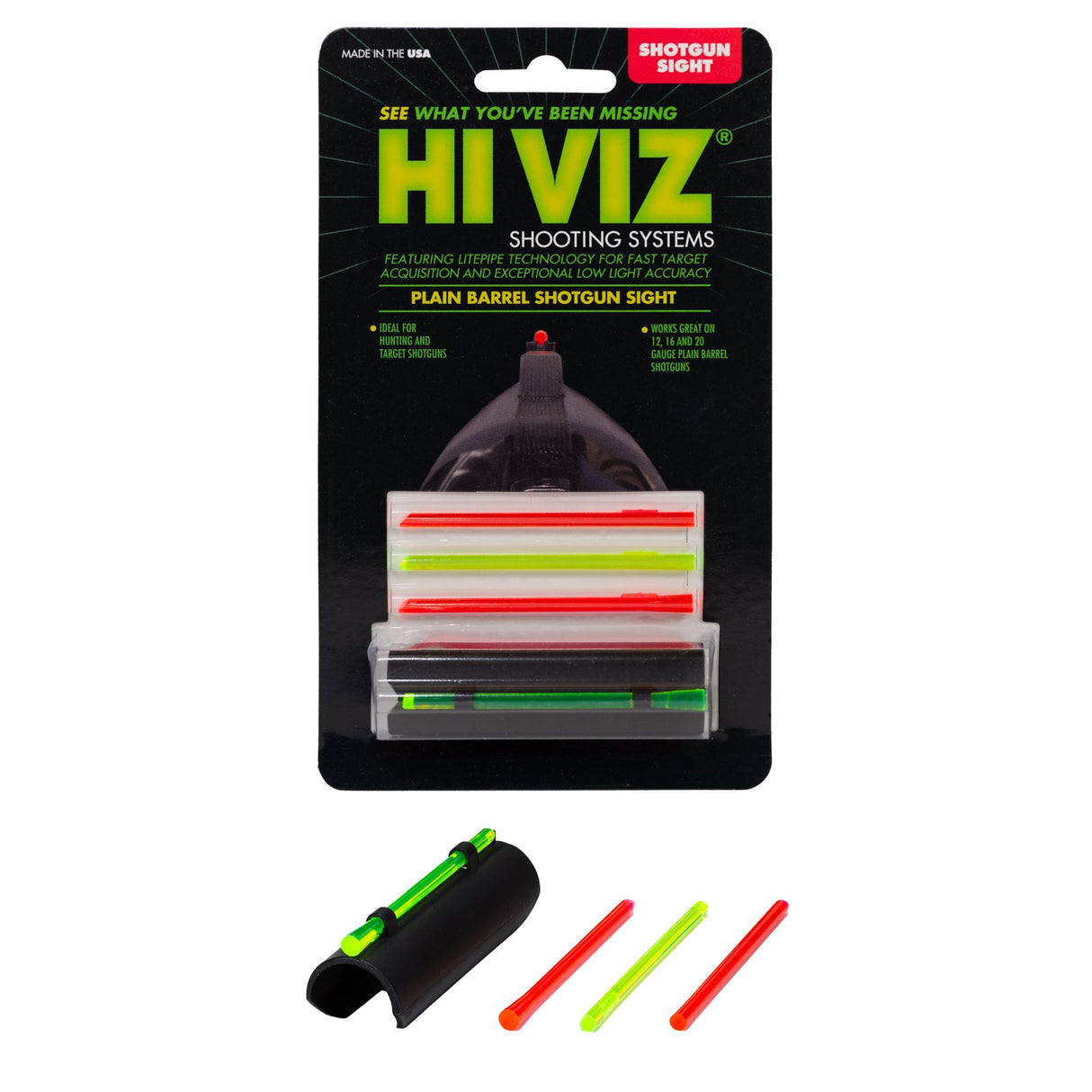 Hi-Viz - Snap On Sight for Plain Barrel Shotguns