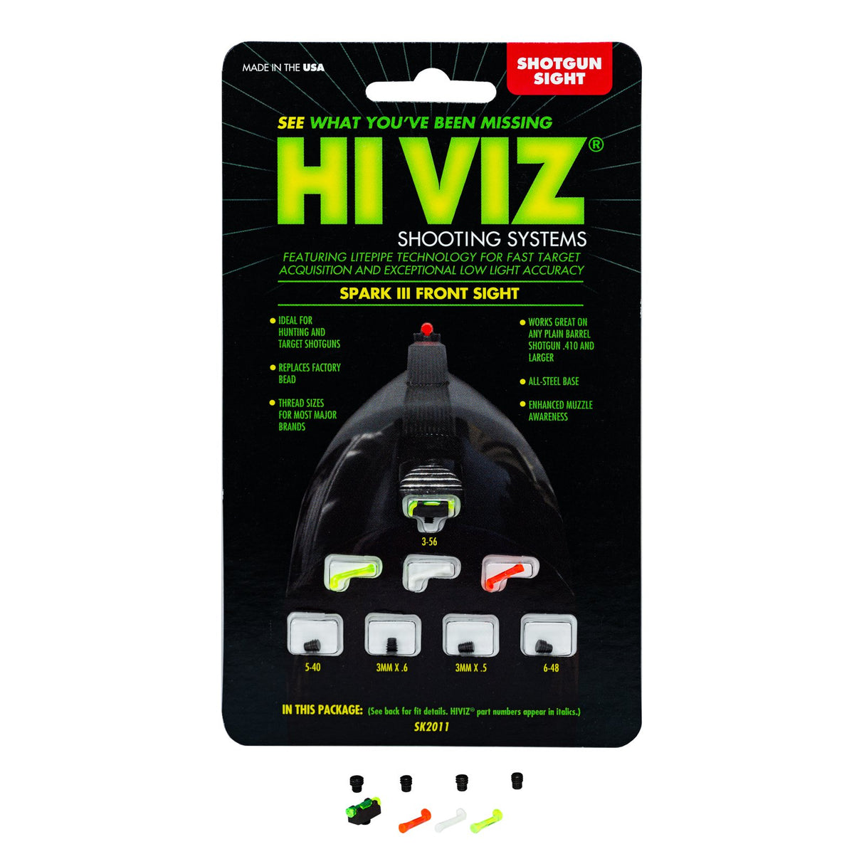 Hi-Viz - Spark III Interchangeable Front Sight Pipes