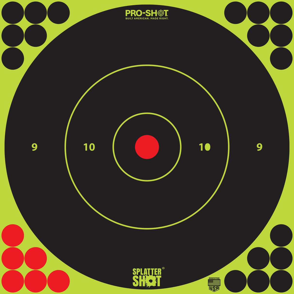 Pro-Shot Products - Splatter Shot 12" Bullseye Adhesive Target 5 Pack