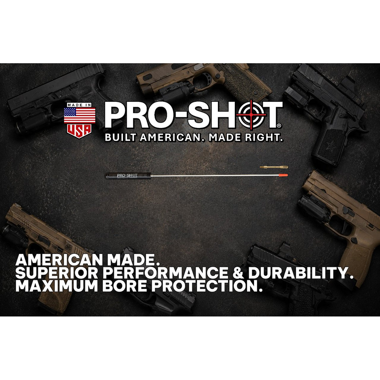 Pro-Shot Products - 12" Cleaning Rod for .22 Cal & Up