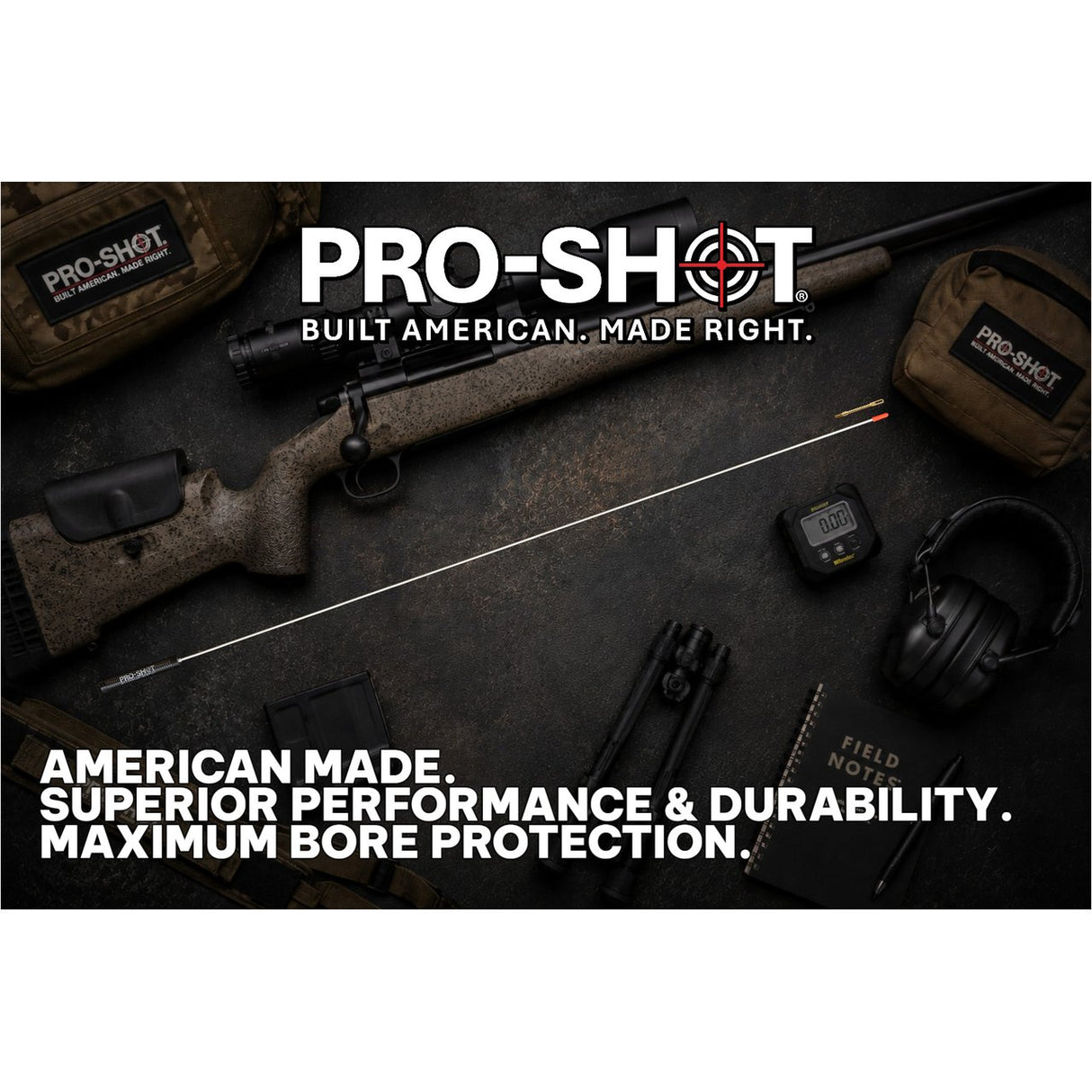 Pro-Shot Products - 36" Stainless Steel Rifle Cleaning Rod