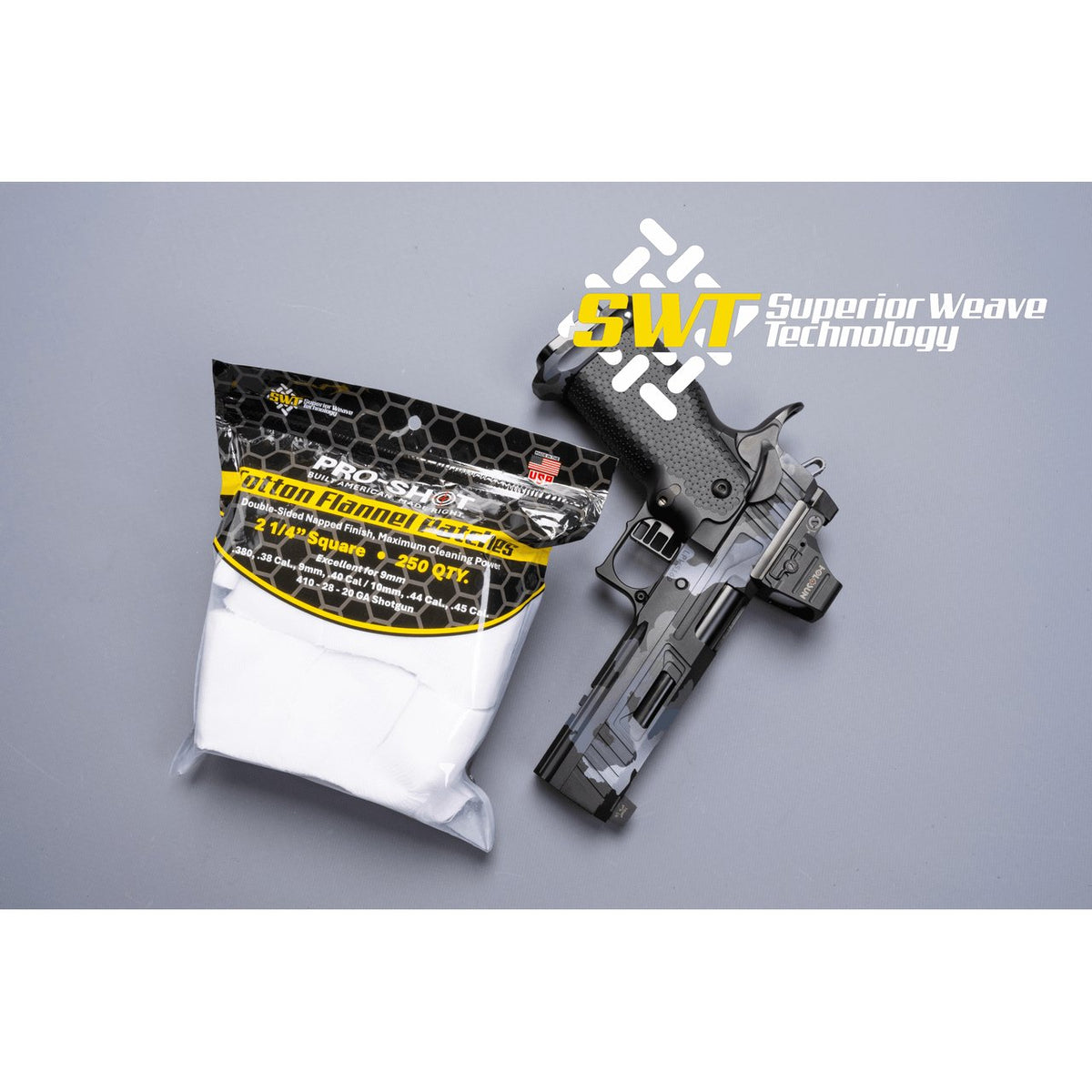 Pro-Shot Products - Patch for .38-.45 Caliber, 250 Pack