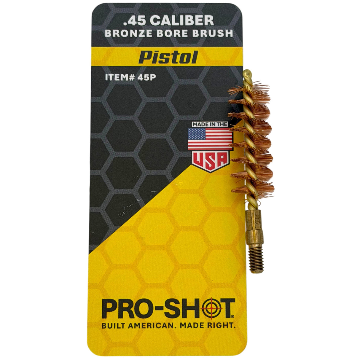 Pro-Shot Products - .45 Cal Bronze Pistol Brush