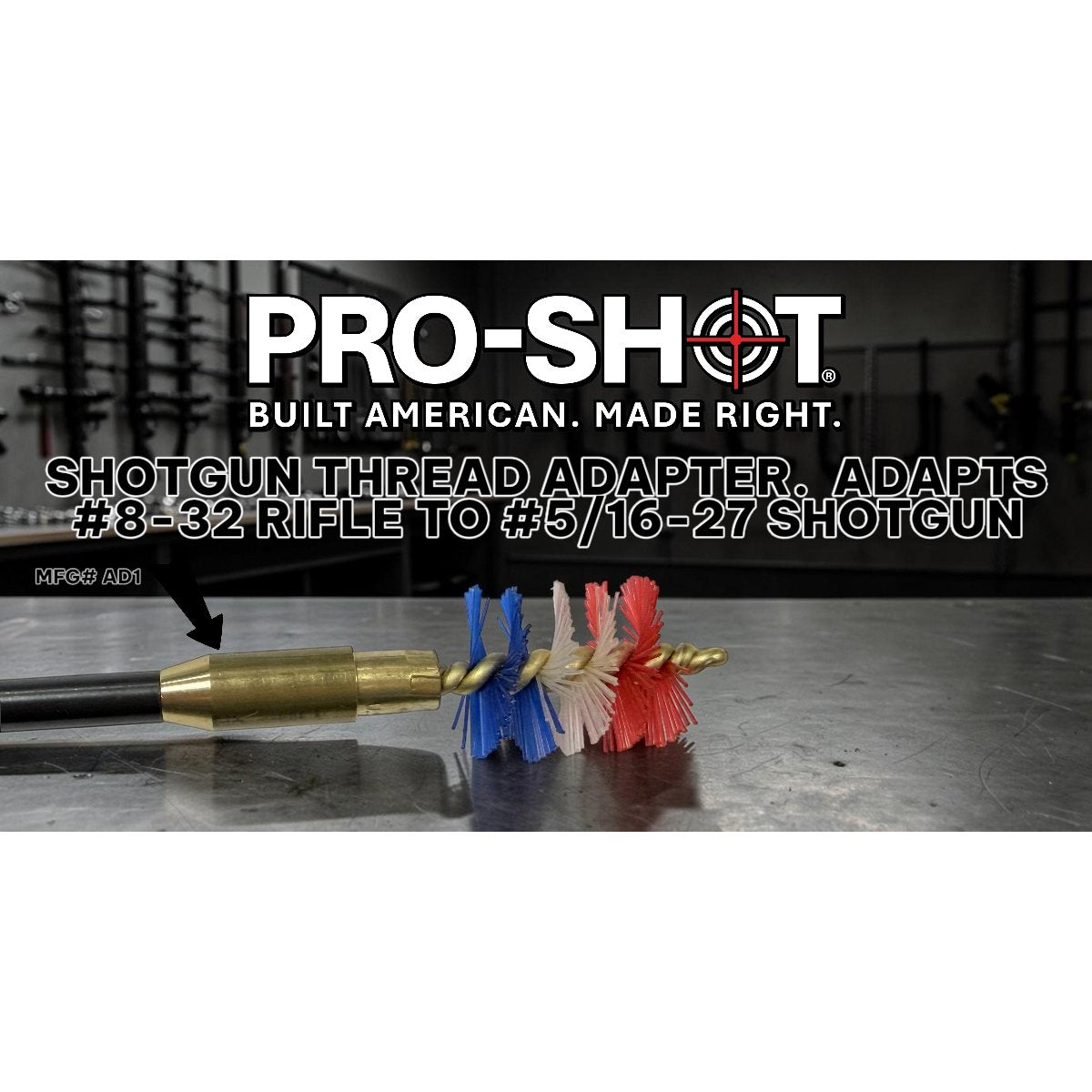 Pro-Shot Products - Shotgun Adaptor 8/32 to 5/16-27