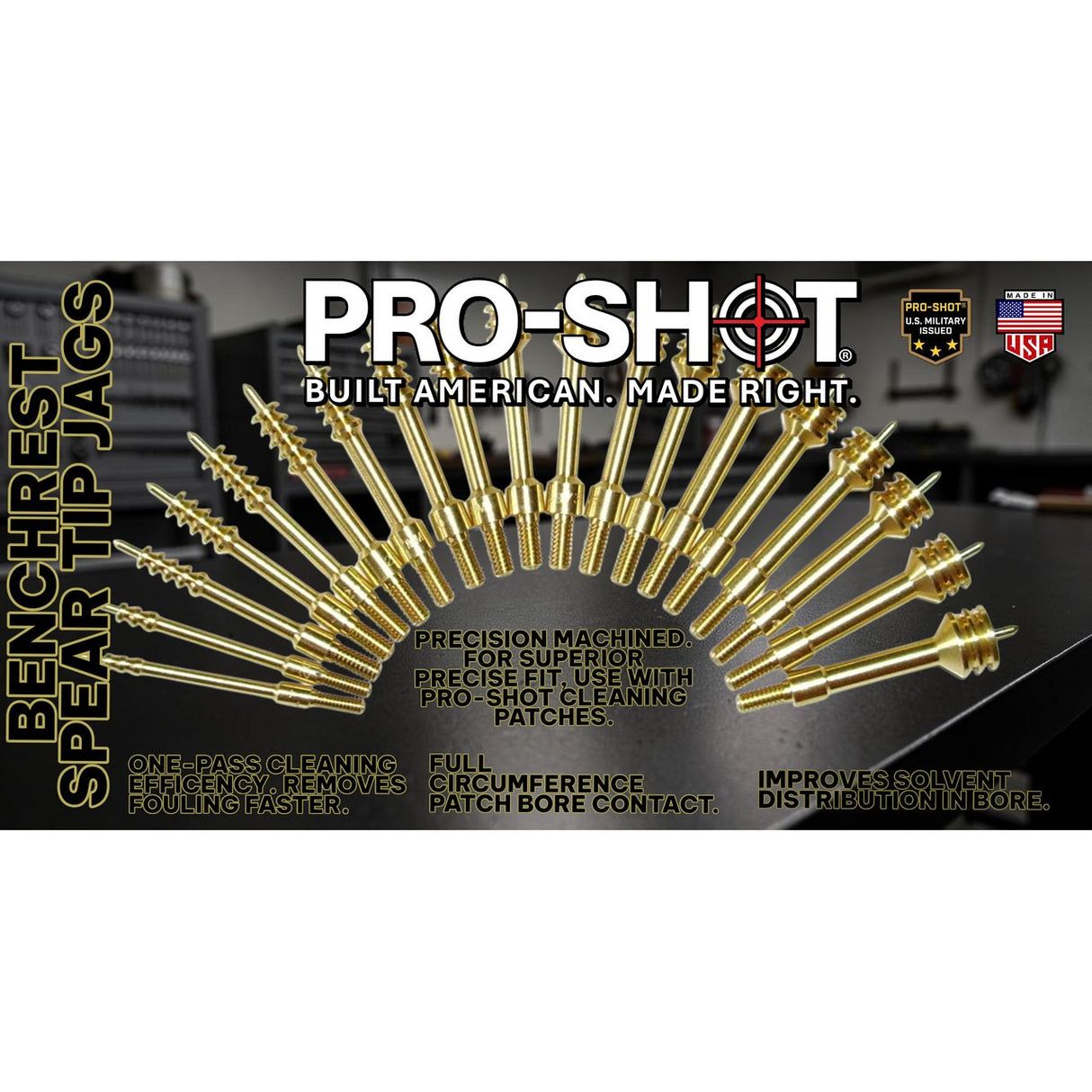 Pro-Shot Products - Spear Tip Jag 6.5mm Brass