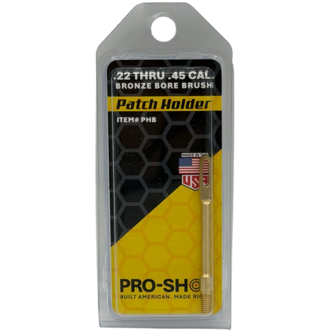 Pro-Shot Products - Brass Patch Holder for 22-45 Caliber