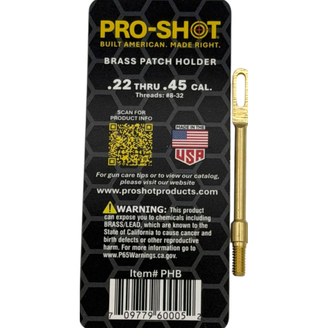 Pro-Shot Products - Brass Patch Holder for 22-45 Caliber
