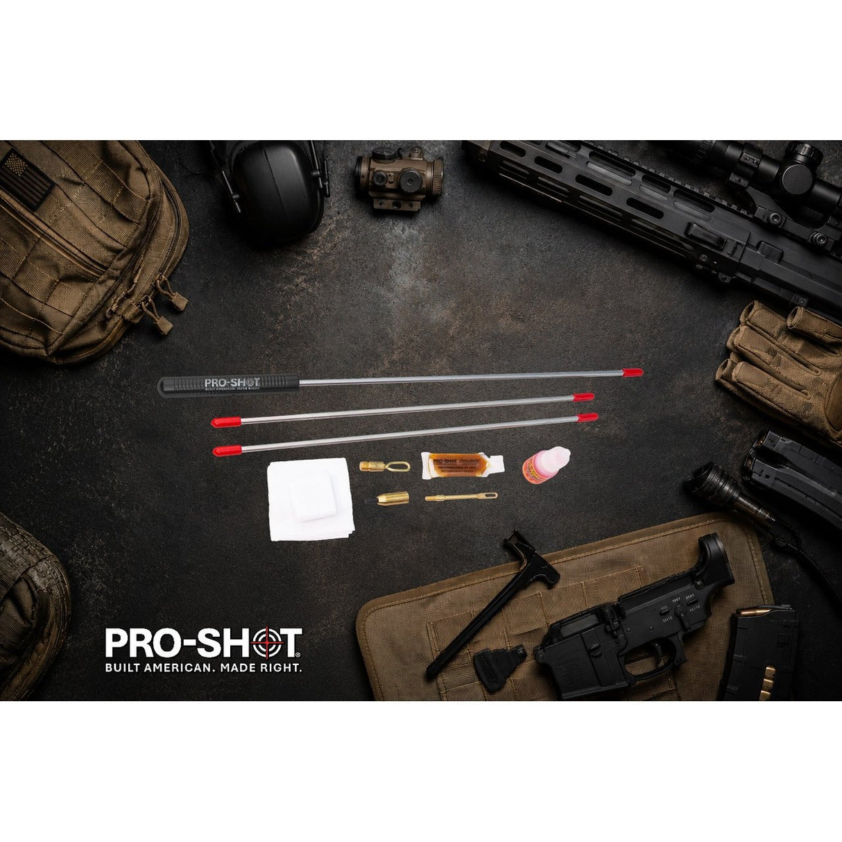 Pro-Shot Products - Universal Cleaning Kit for .22 Cal and Up