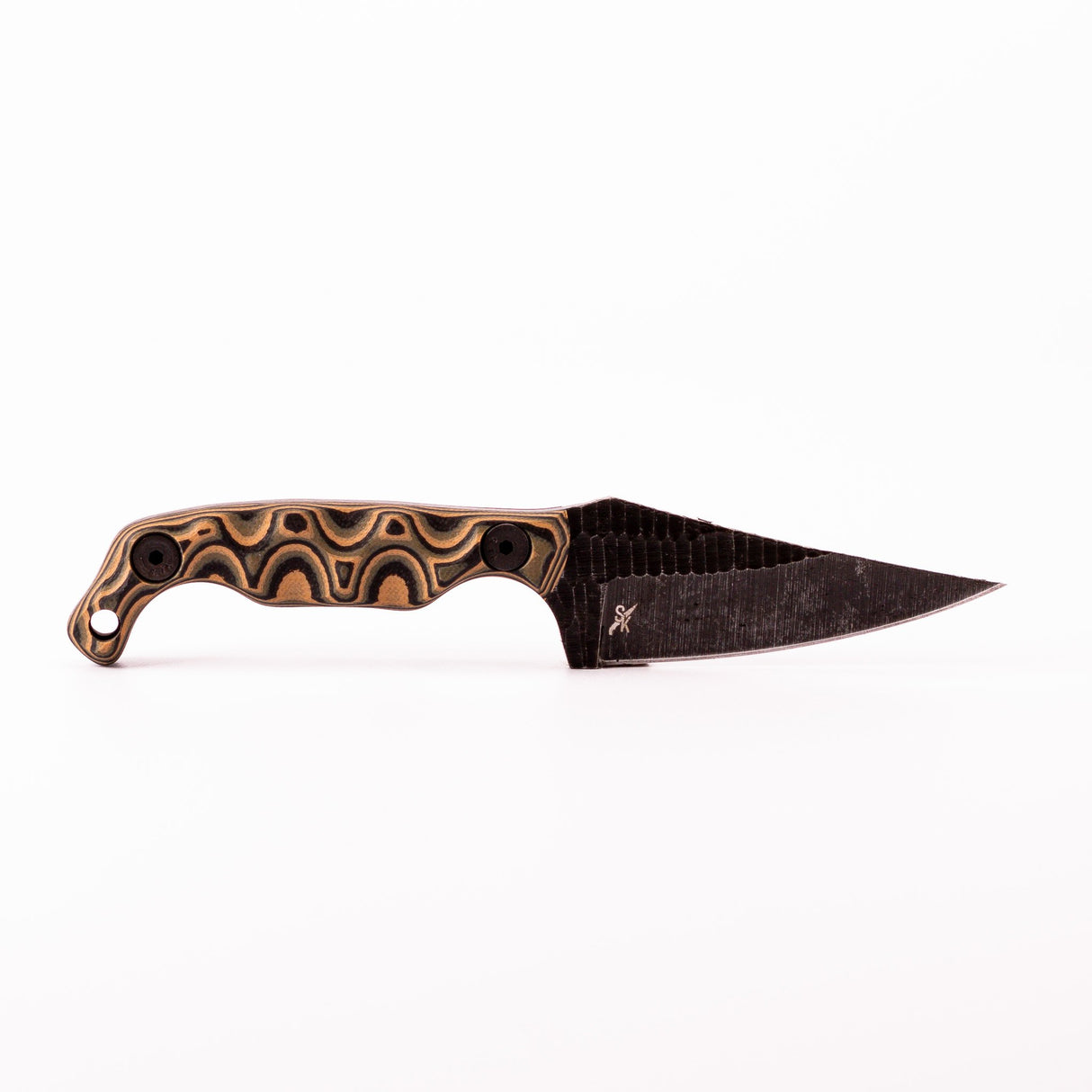 Stroup Knives - Mini1 Fixed Blade Knife, 3" Trailing Point