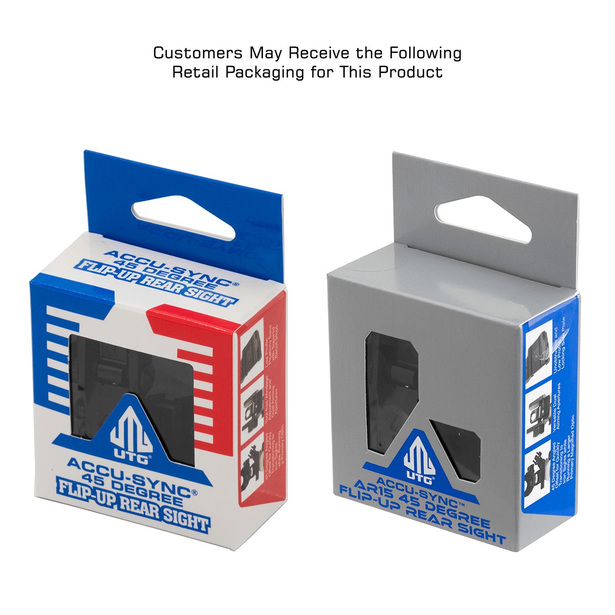 Leapers UTG - ACCU-SYNC 45 Degree Offset Flip Rear Sight