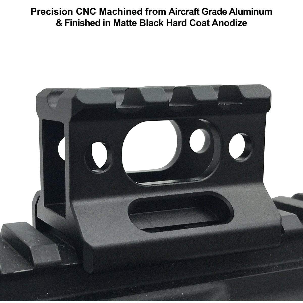 UTG - 1" SPR Slim Picatinny Riser Mount, 3 Slots, Black