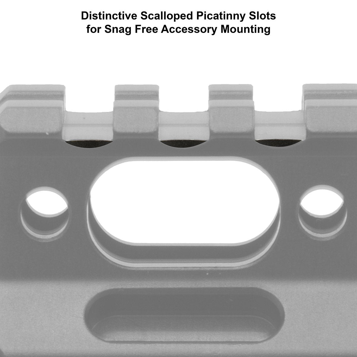 UTG - 1" SPR Slim Picatinny Riser Mount, 3 Slots, Black