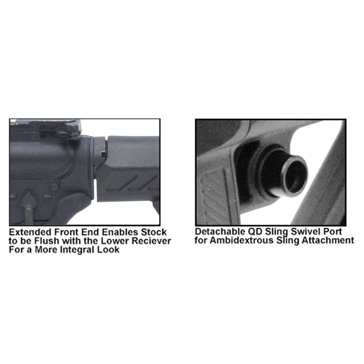 Leapers UTG - PRO Model 4 S2 Stock Kit - Mil-Spec, Black