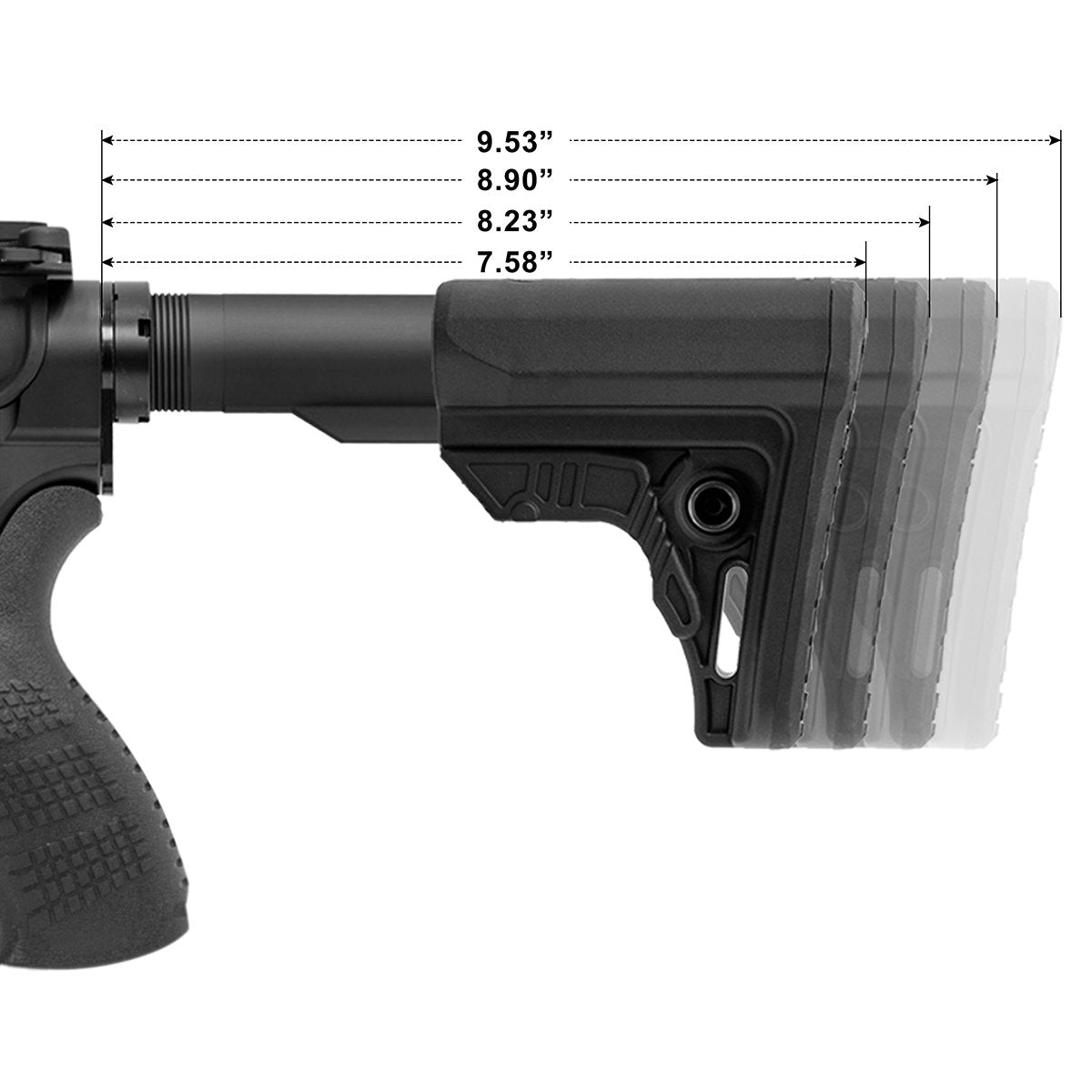 Leapers UTG - PRO AR15 OPS RDY Mil-Spec Stock - Black