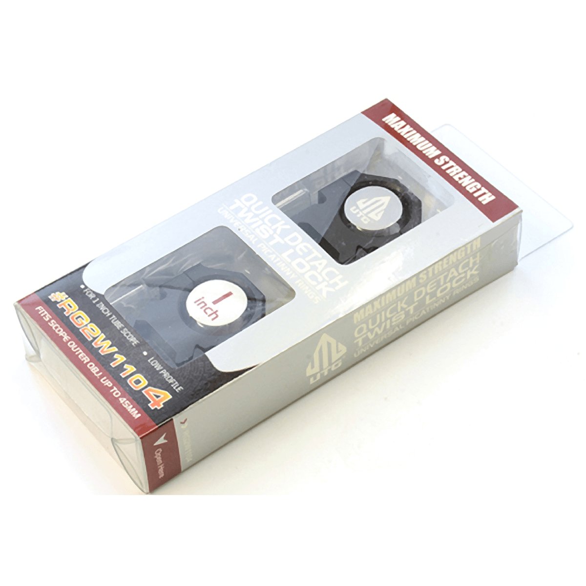 Leapers UTG - PRO Max 1" Low Picatinny Rings - Black