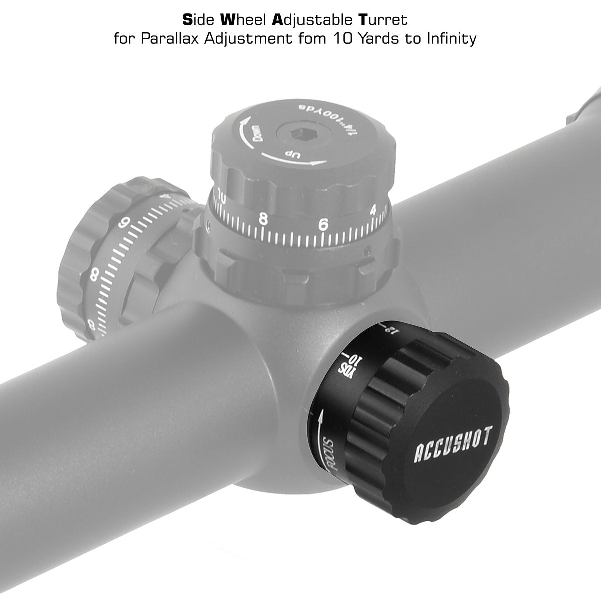 Leapers UTG - AccuShot 4-16X44 AO Rifle Scope, 36-Color Mil-Dot