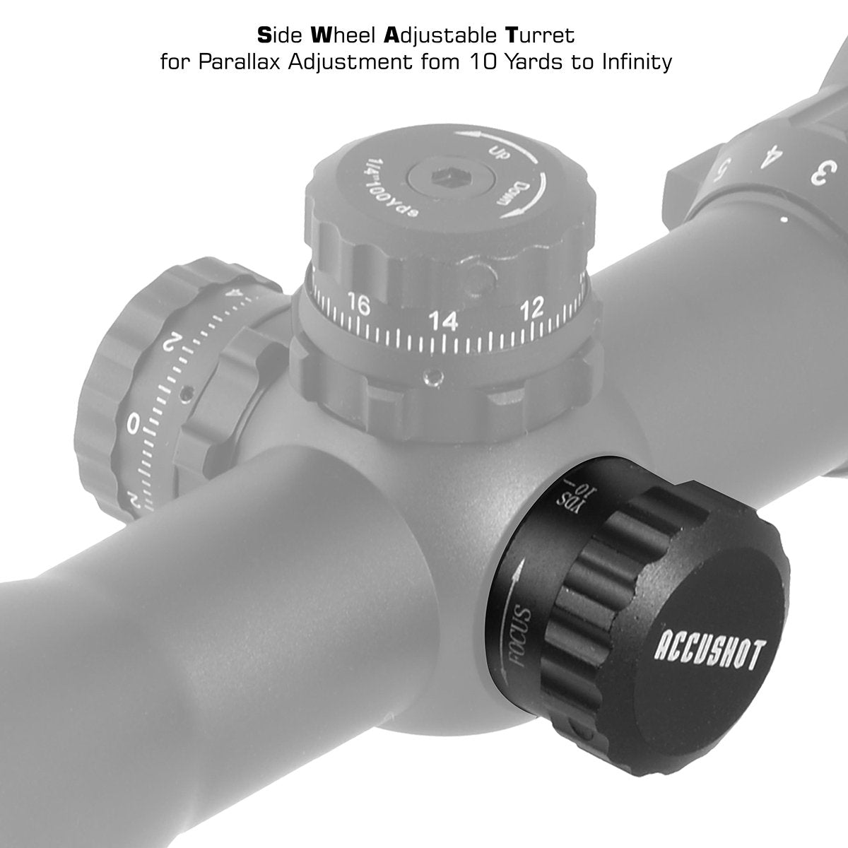 Leapers UTG - 3-12X44 SWAT Compact Rifle Scope with Rings