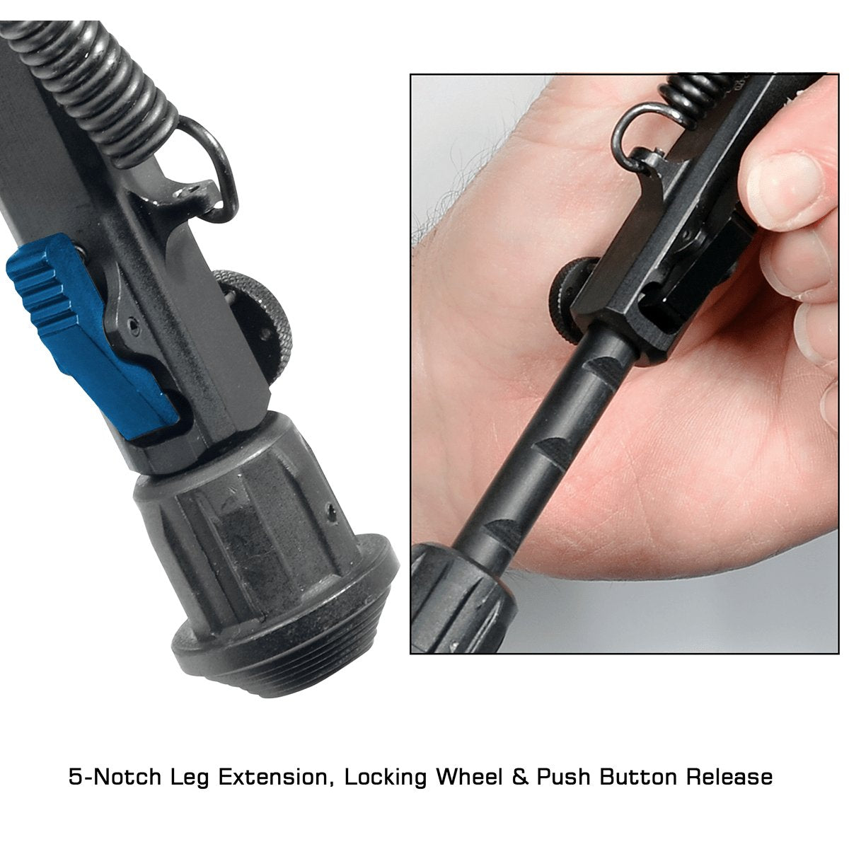 Leapers UTG - Super Duty Bipod with QD Lever Mount 6"-8.5"
