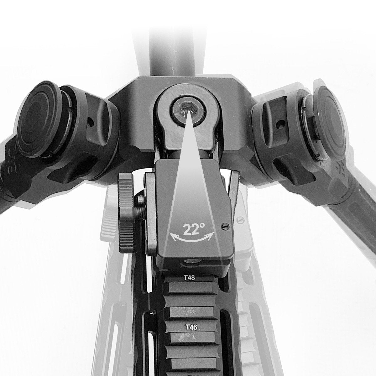 Leapers UTG - Over Bore 7-11" Picatinny Bipod - Black