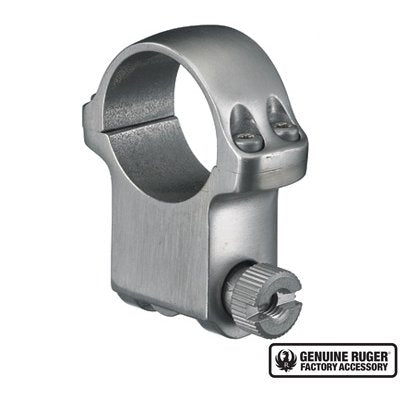 Ruger - 6K X-High Scope Ring with Stainless Finish