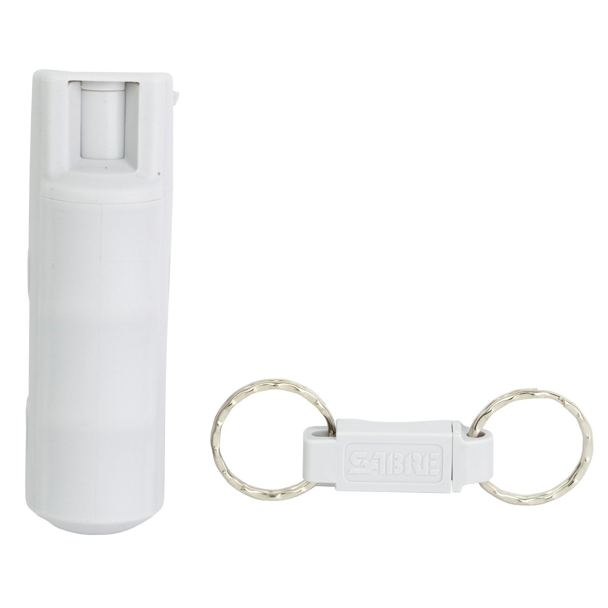Sabre - Pepper Spray with Quick Release Keychain - Light Gray