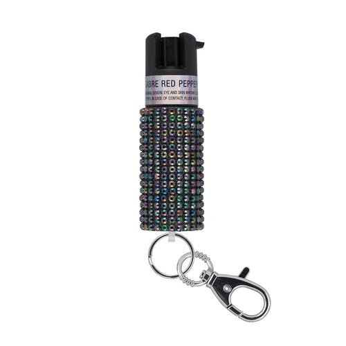 Sabre - Pepper Spray with Jeweled Design and Keychain