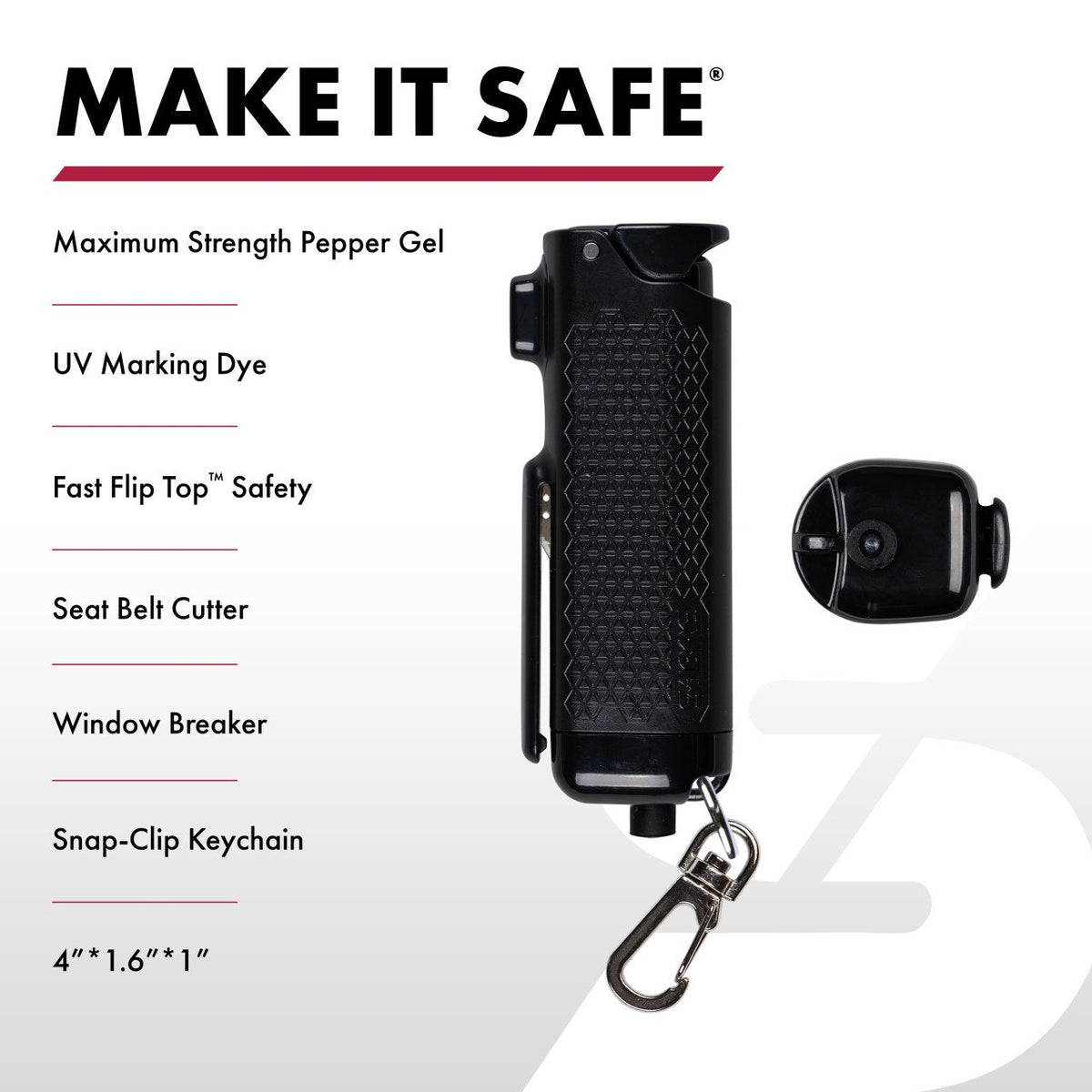 Sabre - Safe Escape 3-in-1 Pepper Gel with Cutter & Breaker - Mint