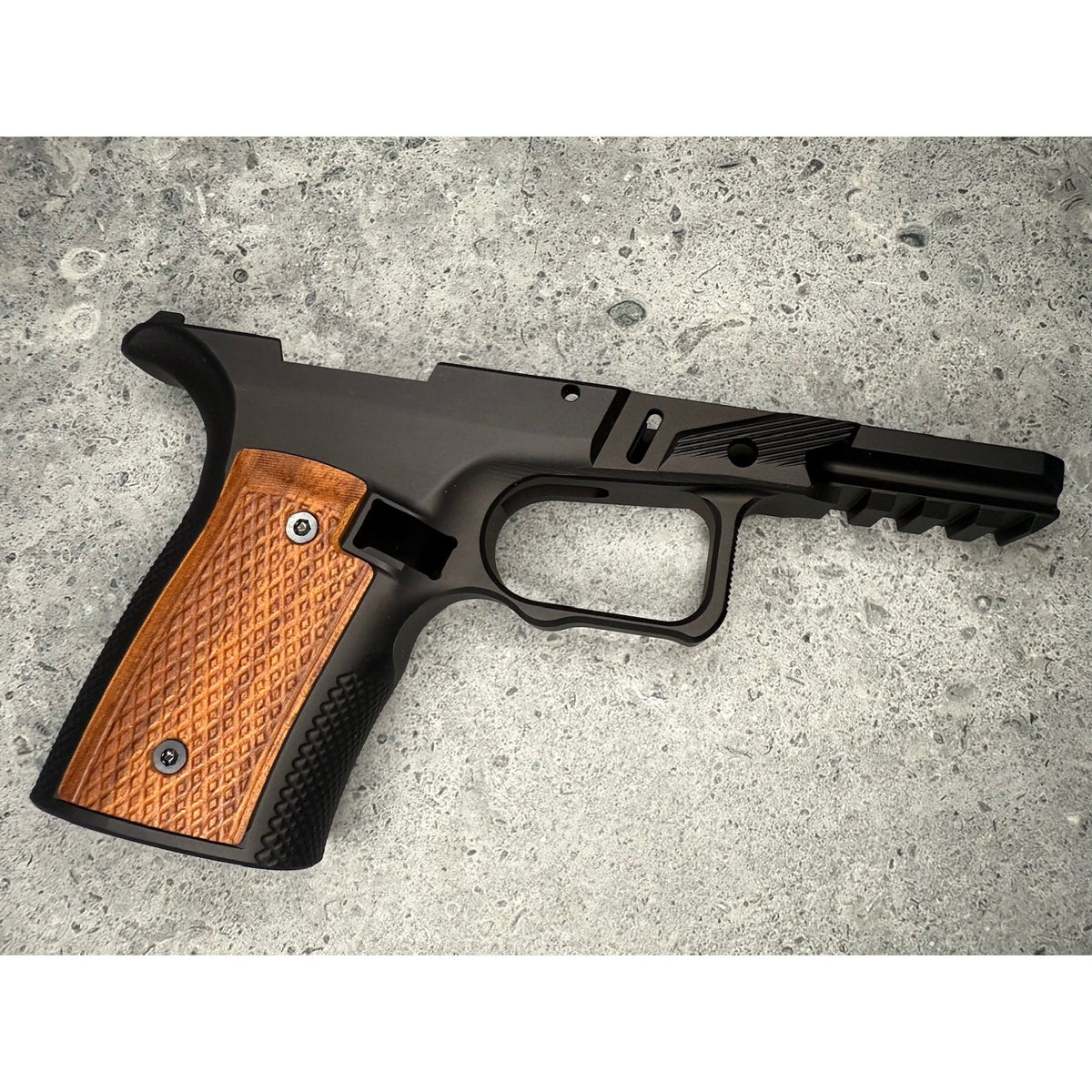 Sharps Bros. - Grip Module for Ruger RXM - Black/Cherry Wood