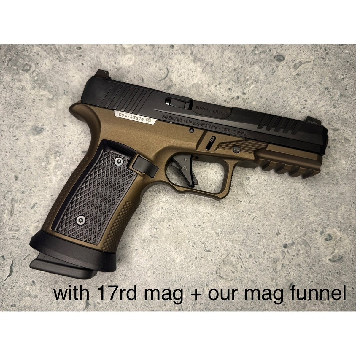 Sharps Bros. - Grip Module for Ruger RXM - Bronze/Black — view 3