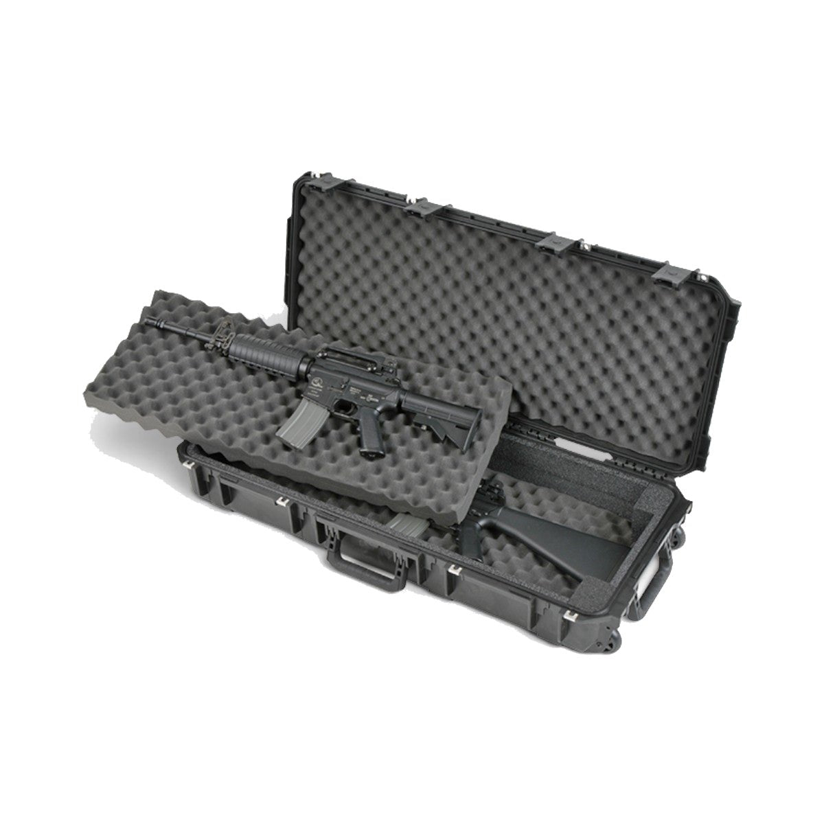 SKB Sports - iSeries 3614-6 Double M4/Short Rifle Case - Black — view 3