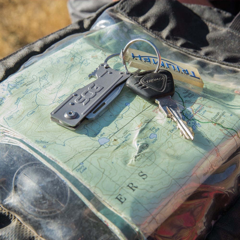 SOG - KeyTron Folding Knife - Compact 1.8" Clip Point Blade with Integrated Bottle Opener