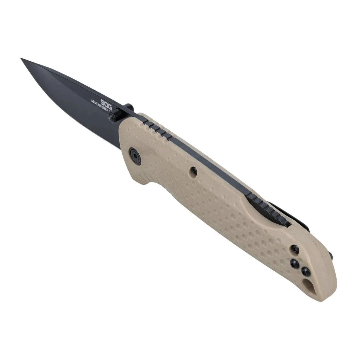 SOG Knives - Adventurer LB Folding Knife - FDE + Black