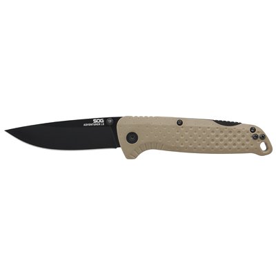 SOG Knives - Adventurer LB Folding Knife - FDE + Black