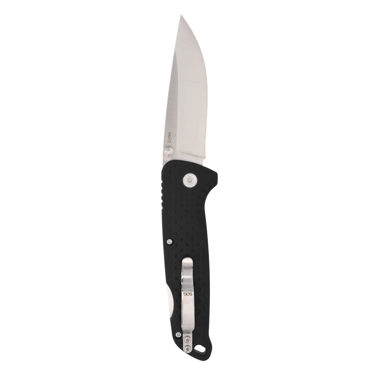 SOG Knives - Adventurer LB Folding Knife - Black/Satin