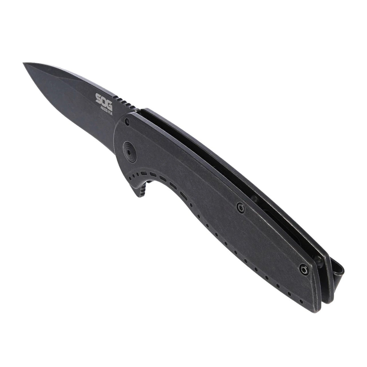SOG Knives - Aegis FLK 2.0 Black Drop Point Folding Knife