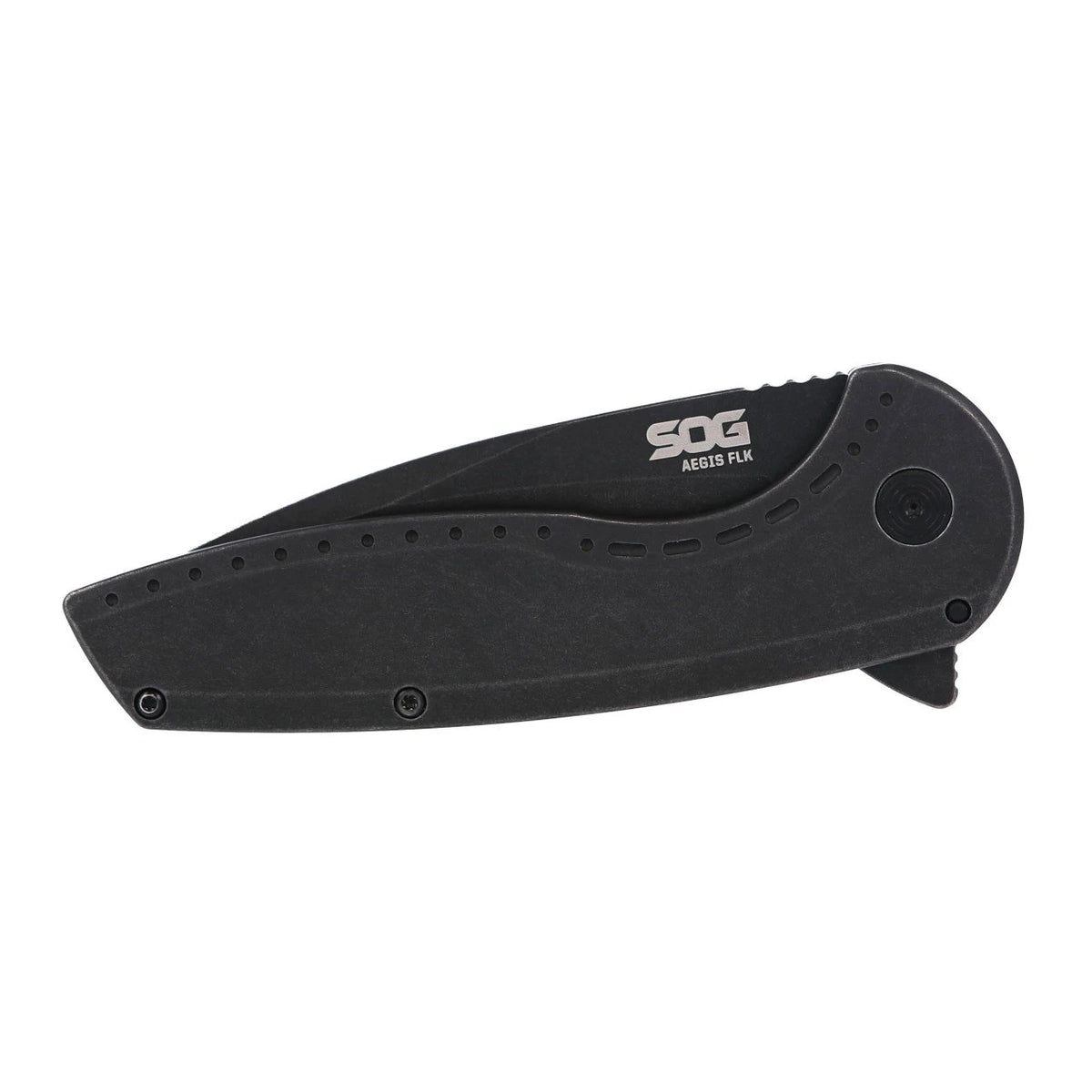 SOG Knives - Aegis FLK 2.0 Black Drop Point Folding Knife