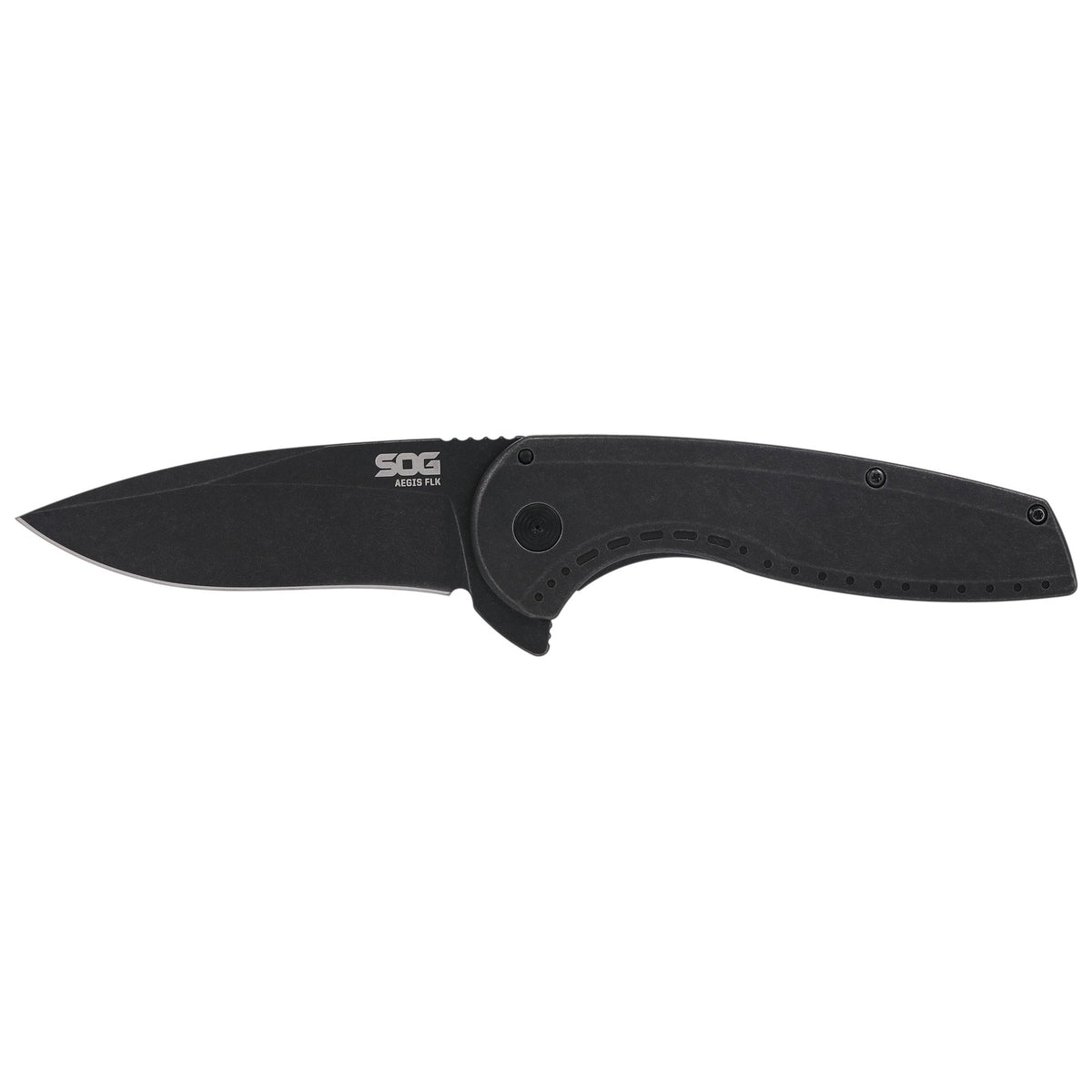 SOG Knives - Aegis FLK 2.0 Black Drop Point Folding Knife