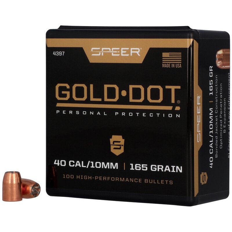 Speer Ammunition - Gold Dot .400 165 Grain Bullet