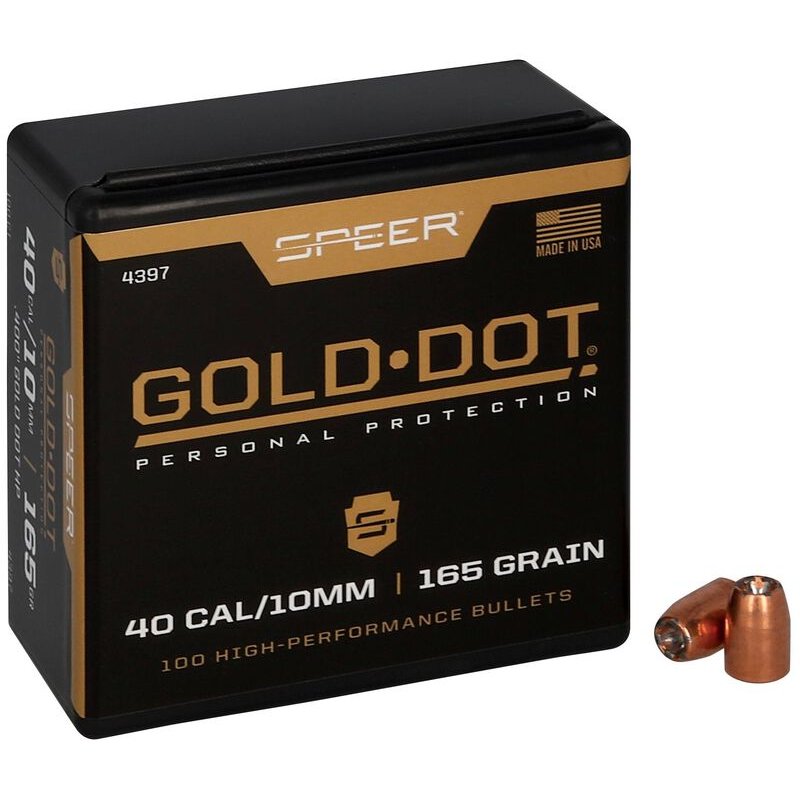 Speer Ammunition - Gold Dot .400 165 Grain Bullet