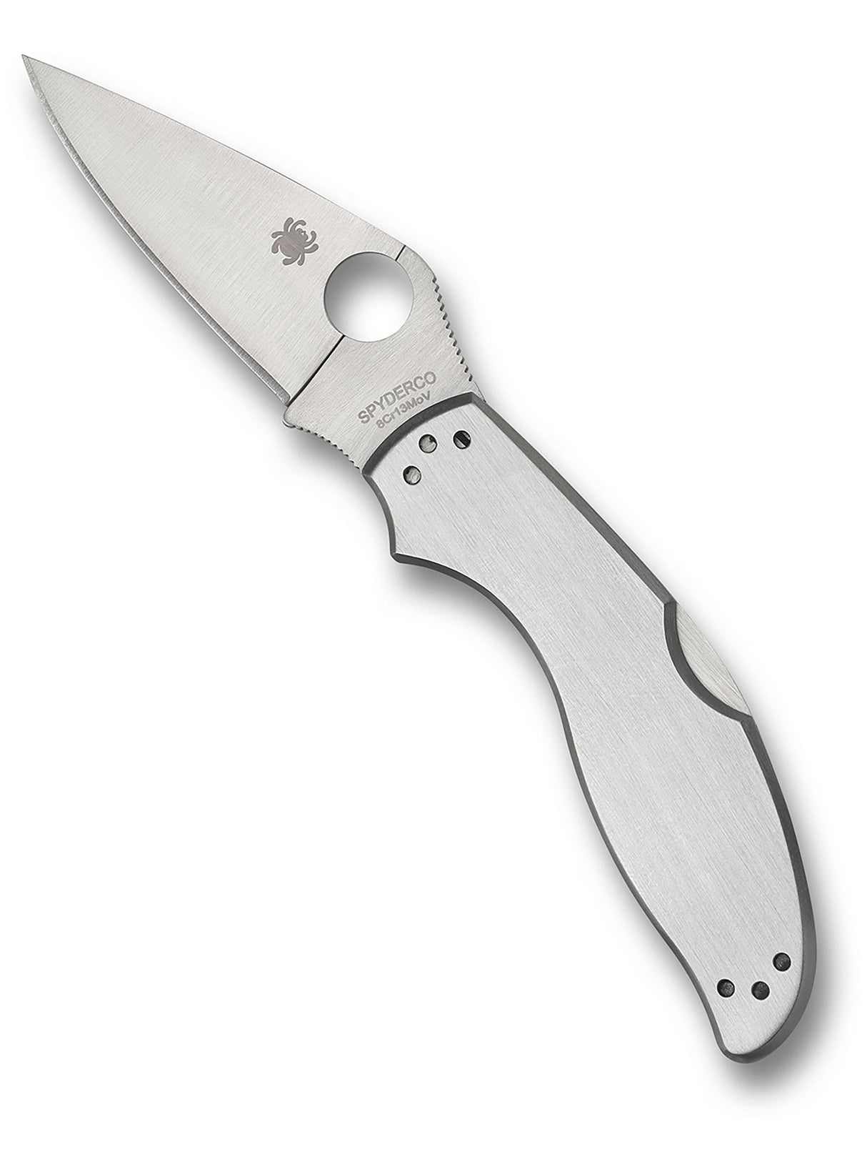 Spyderco - UpTern Folding Knife 8Cr13MoV Stainless Steel PlainEdge