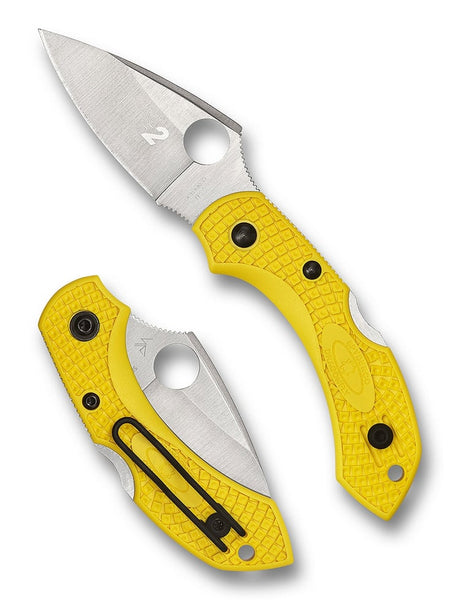 Spyderco – Dragonfly 2 Salt Folding Knife with H-2 Blade, Yellow FRN