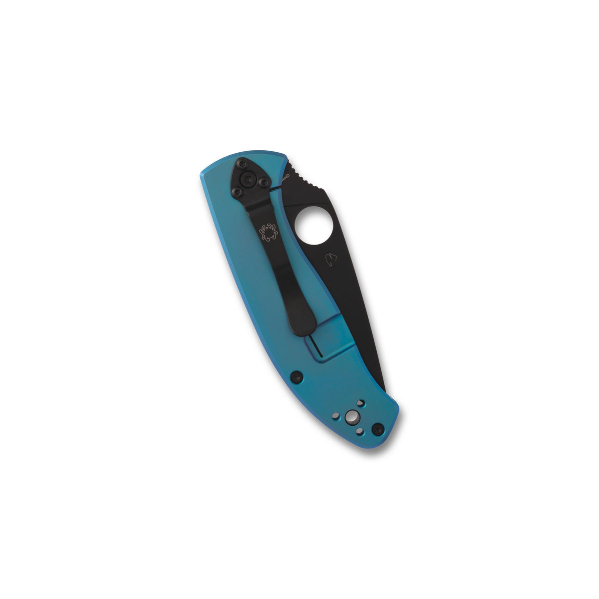 Spyderco - Tenacious R.I.L. Blue Titanium Folding Knife